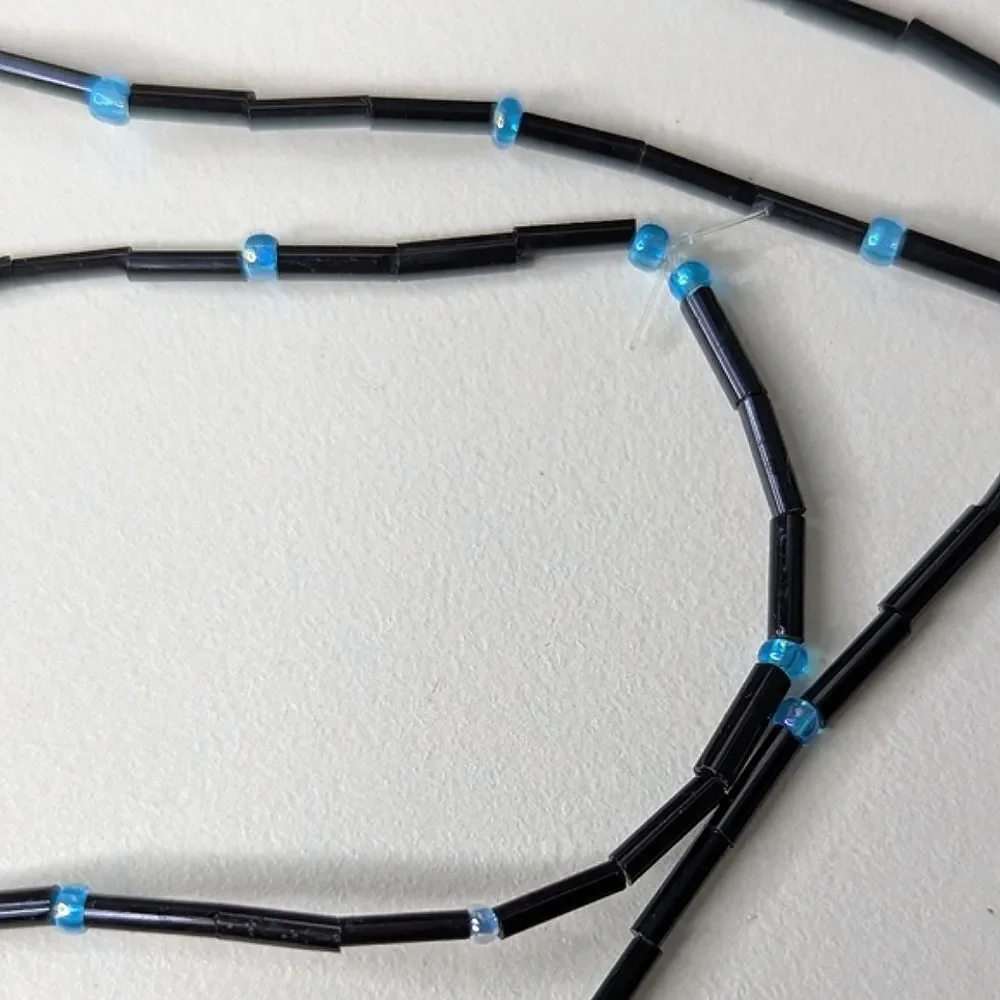 Handcrafted Beaded Figure Fixed Length Necklace On Beaded Chain